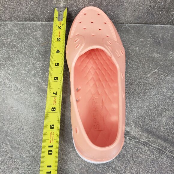 Sperry Top Sider Shoes Womens 8 M Peach Authentic Original Float Slip-On - Picture 10 of 12